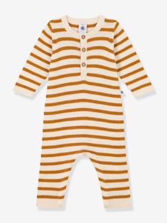 Bebé 0-36 meses-Macacões-Macacão às riscas, em tricot, para bebé, da Petit Bateau