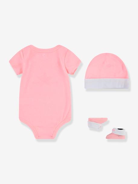 Conjunto de 3 peças, sapatinhos + body + gorro, da Converse®, para bebé rosa 