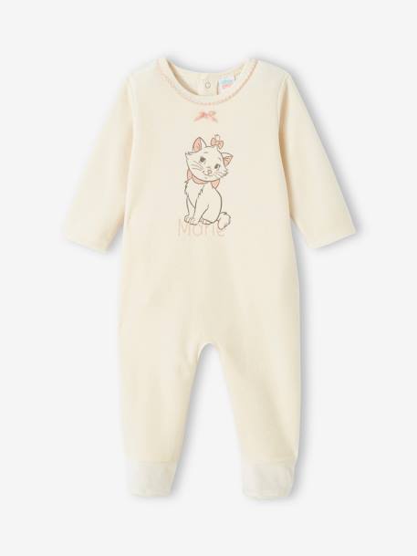 Pijama Disney® Marie dos Aristogatos, em veludo, para bebé baunilha 