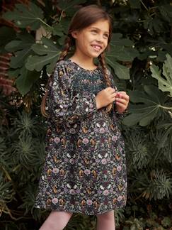 Menina 2-14 anos-Vestidos-Vestido com favos e motivos da floresta encantada, para menina