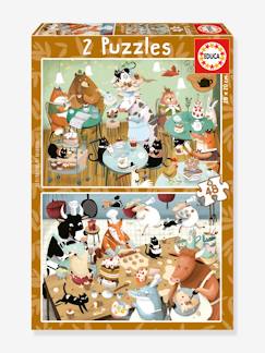 Brinquedos-Jogos educativos- Puzzles-Puzzles Histórias da Floresta, 2x48 - EDUCA BORRAS