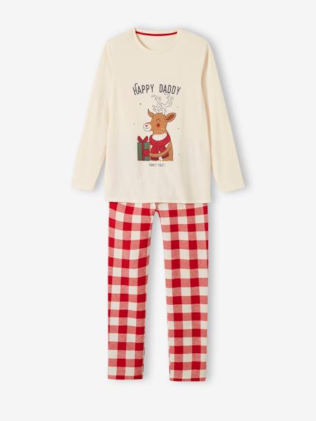 Pijama de Natal para homem, coleção cápsula 'Happy Family' cru 