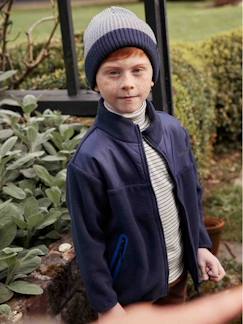 Menino 2-14 anos-Acessórios-Gorro bicolor, em malha canelada, para menino, BASICS
