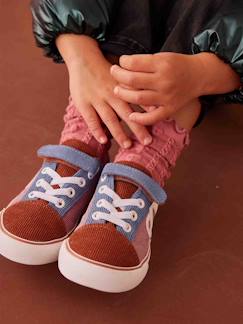 Calçado-Sapatilhas em veludo, para menina, coleção autonomia