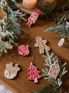 Têxtil-lar e Decoração-Decoração-Adereços de decoração-Lote de 6 decorações de Natal, para pendurar
