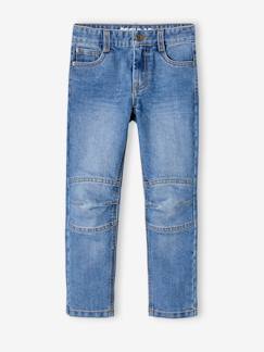 Menino 2-14 anos-Jeans-Jeans direitos Morfológicos e indestrutíveis, "waterless", para menino, medida das ancas Estreita