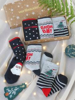 Conjunto de 3 pares de meias de Natal, para menino