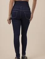 Jeans slim para grávida, faixa sem costuras, Clint da ENVIE DE FRAISE azul-ganga+preto 
