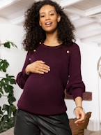 Camisola especial gravidez e amamentação, Romain da ENVIE DE FRAISE beringela+preto 