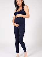 Leggings para grávida, de cintura subida, eco-friendly marinho+preto 