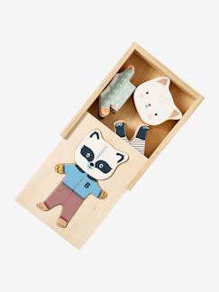 Brinquedos-Primeira idade-Caixa de animais para vestir, em madeira certificada