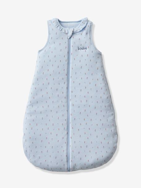 Saco de bebé sem mangas, abertura ao meio, Giverny lavanda 
