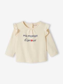 Bebé 0-36 meses-Camisola com mensagem, em algodão bio, para bebé
