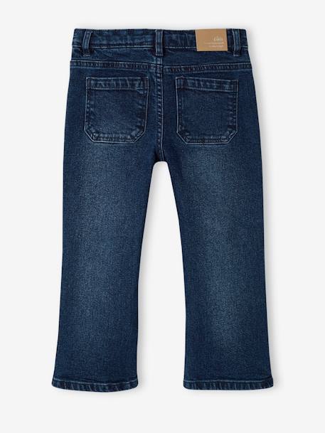 Jeans flare 7/8, para menina azul-ganga+stone 