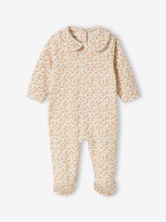 Bebé 0-36 meses-Pijama florido, em interlock, para bebé