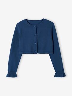 Menina 2-14 anos-Camisolas, casacos de malha, sweats-Casacos malha-Casaco estilo bolero, para menina
