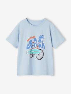Menino 2-14 anos-T-shirt de mangas curtas com motivos gráficos, para menino