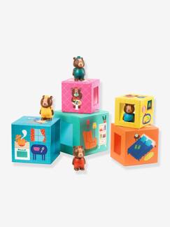 Brinquedos-Primeira idade-Primeiras manipulações-Jogo de cubos, TopaniHouse - DJECO