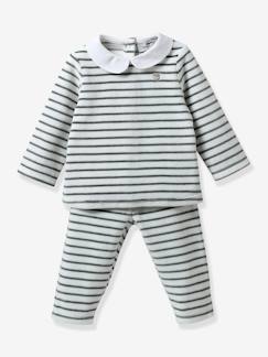 Bebé 0-36 meses-Pijamas, babygrows-Camisa de dormir às rosas, para menina, da CYRILLUS