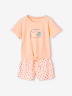 Menina 2-14 anos-Pijama arco-íris, para menina