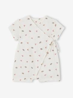 Bebé 0-36 meses-Pijamas, babygrows-Pijama personalizável, em gaze de algodão, para bebé