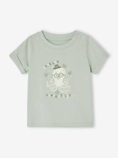 Bebé 0-36 meses-T-shirt mini totem de mangas curtas, para bebé