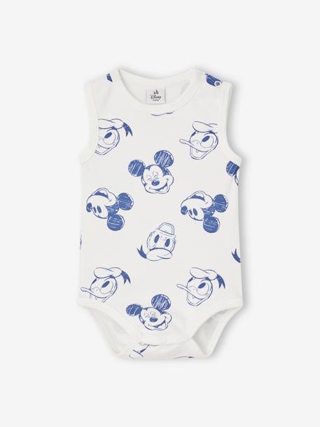 Lote de 2 bodies de cavas, Disney® Mickey e Donald, para bebé azul-céu 