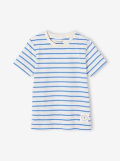 -T-shirt de mangas curtas, estilo marinheiro, para menino