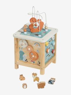Brinquedos-Primeira idade-Cubo grande de atividades, em madeira FSC®.