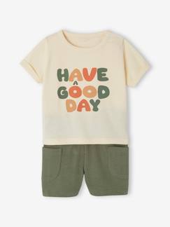 Toda a Seleção-Bebé 0-36 meses-Conjuntos-Conjunto t-shirt com motivo + calções baggy, para bebé
