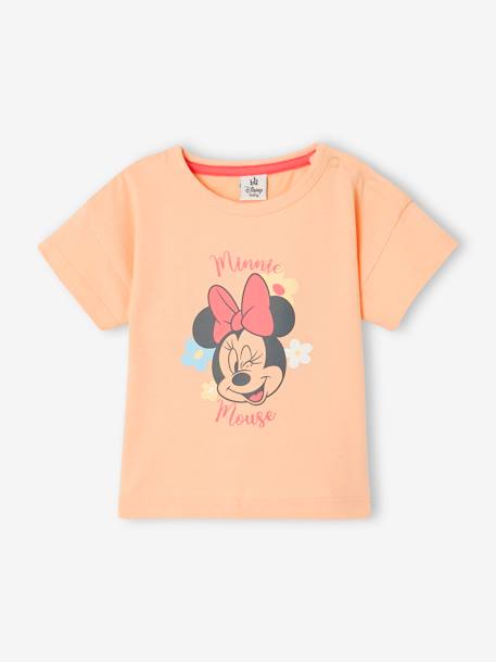 T-shirt Disney® Minnie, para bebé pêssego 
