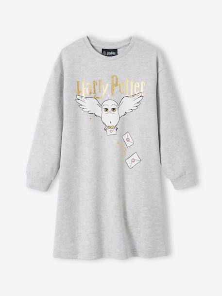 Vestido Harry Potter® estilo sweat cinza mesclado 