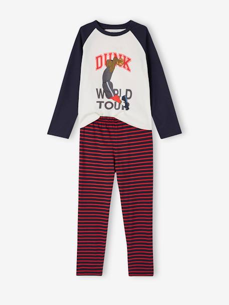 Lote pijama + pijama-calção, sapatilhas, para menino marinho 