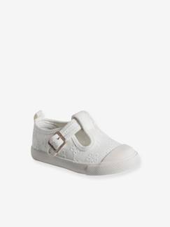 Sandálias e chinelos para todos-Calçado-Calçado menina (23-38)-Sapatinhos bordados, para bebé