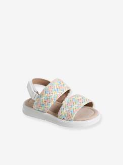 Sandálias e chinelos para todos-Calçado-Calçado menina (23-38)-Sandálias luminosas, com barras autoaderentes, para bebé