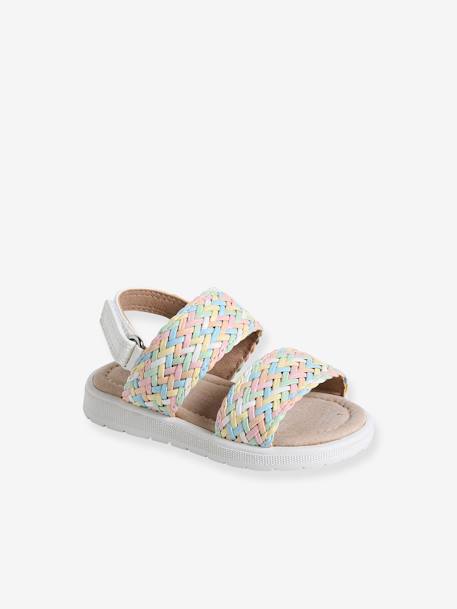 Sandálias luminosas, com barras autoaderentes, para bebé multicolor 