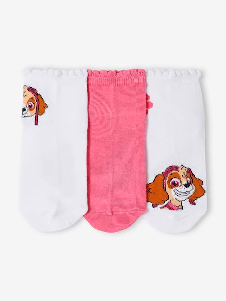 Lote de 3 pares de meias Patrulha Pata®, para criança rosa 