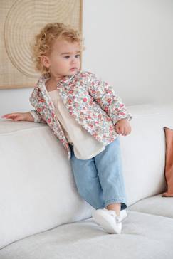 Bebé 0-36 meses-Blusões, ninhos-Blusões-Casaco acolchoado, em gaze de algodão, para bebé