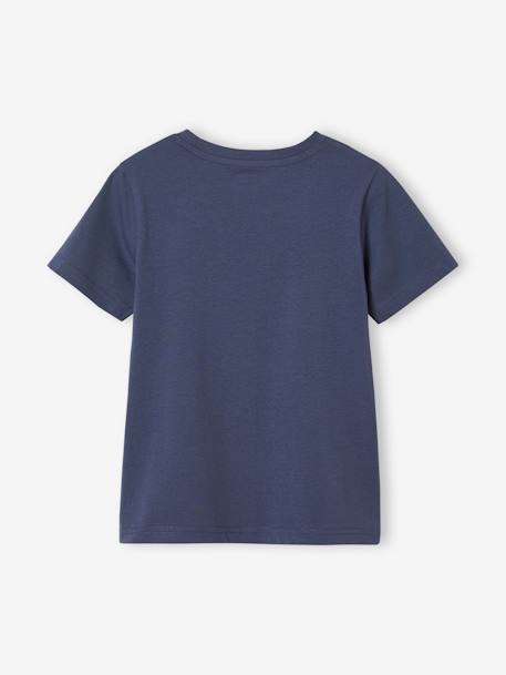 T-shirt Basics com animais, para menino azul-ardósia+cinza mesclado 