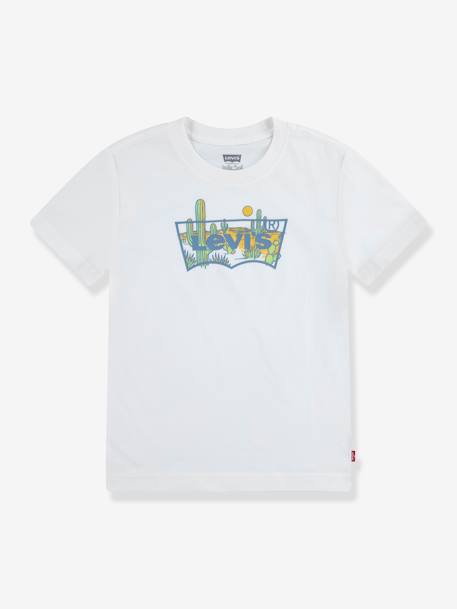 T-shirt estampada para criança, da Levi's® azul-acinzentado 