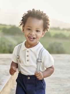 Bebé 0-36 meses-Polo em tricot, para bebé