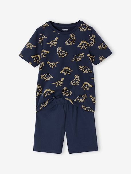 Lote de 2 pijamas dinossauro, para menino marinho 