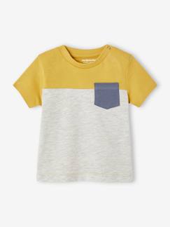 Bebé 0-36 meses-T-shirt colorblock de mangas curtas, para bebé