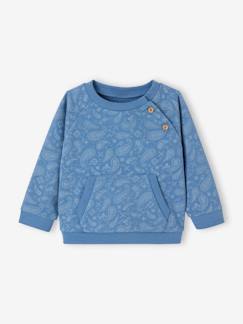 Menino 2-14 anos-Camisolas, casacos de malha, sweats-Sweatshirts-Sweat com motivos tipo bandana, para bebé