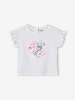 Bebé 0-36 meses-T-shirt Tucano, com folho nas mangas, para bebé