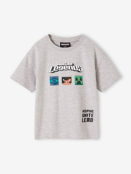 T-shirt Minecraft® Legends, para menino cinza mesclado 