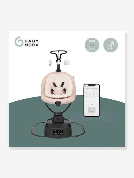 Espreguiçadeira-baloiço elétrica conectada, da BABYMOOV Swoon Evolution Connect bege 