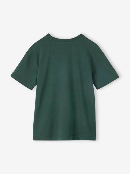 T-shirt com catos, para menino verde-abeto 