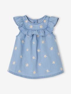 Vestidos-Bebé 0-36 meses-Conjunto vestido + calções bloomer, para recém-nascido