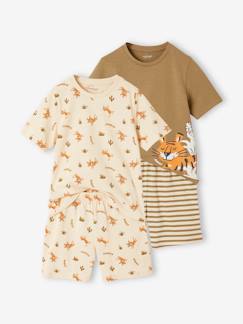 Menino 2-14 anos-Pijamas-Lote de 2 pijamas tigre, para menino